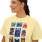 Hollywood Studios Vintage Stamps - Women's Boxy Tee