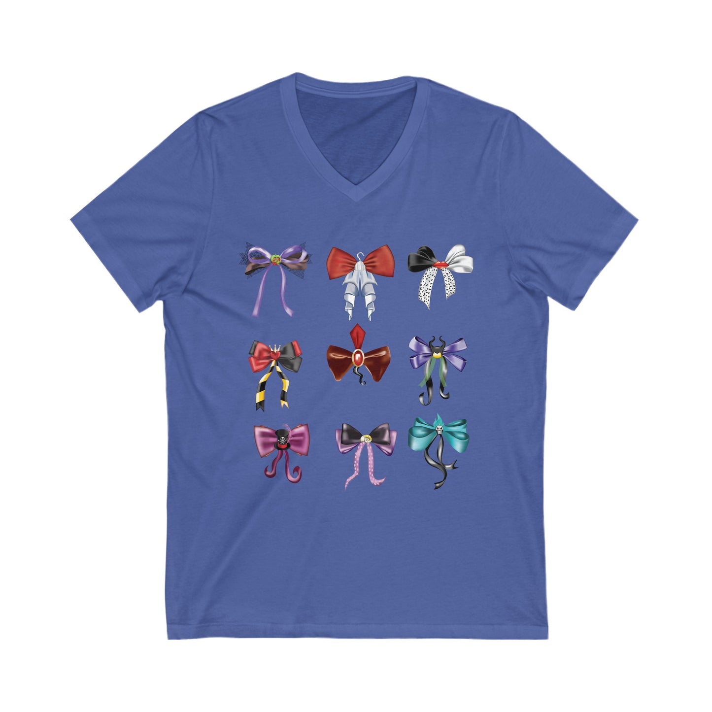 Bad to the Bow - Villains Bows - Short Sleeve V-Neck Tee