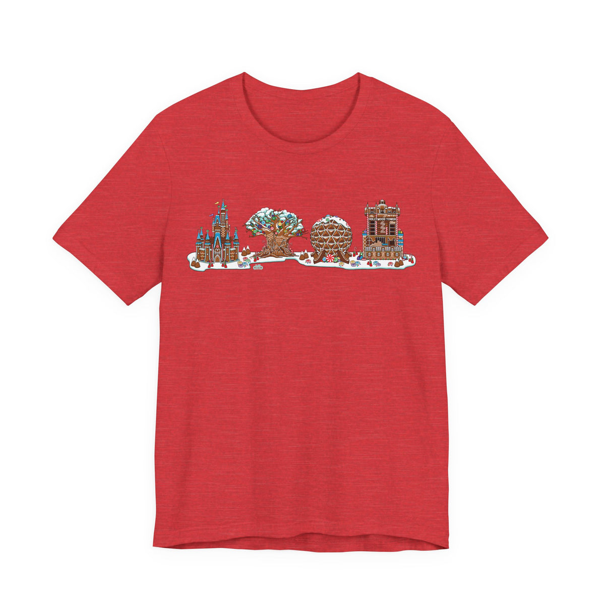 Gingerbread Park Icons - Adult Tee Shirt