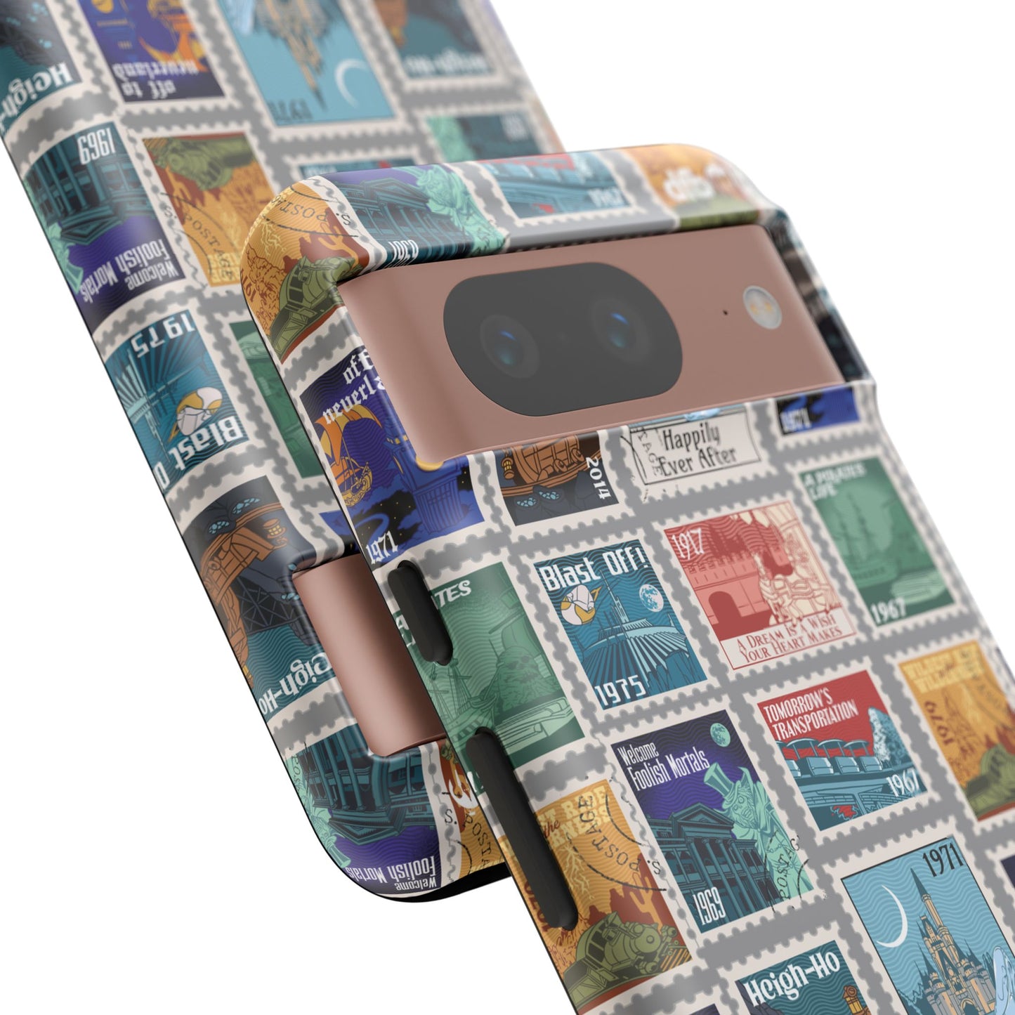 Magic Kingdom Vintage Stamps - Samsung Galaxy & Google Pixel Phone Case