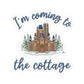 Snowy Cabin Castle, I'm Coming to the Cottage  - Kiss-Cut Stickers