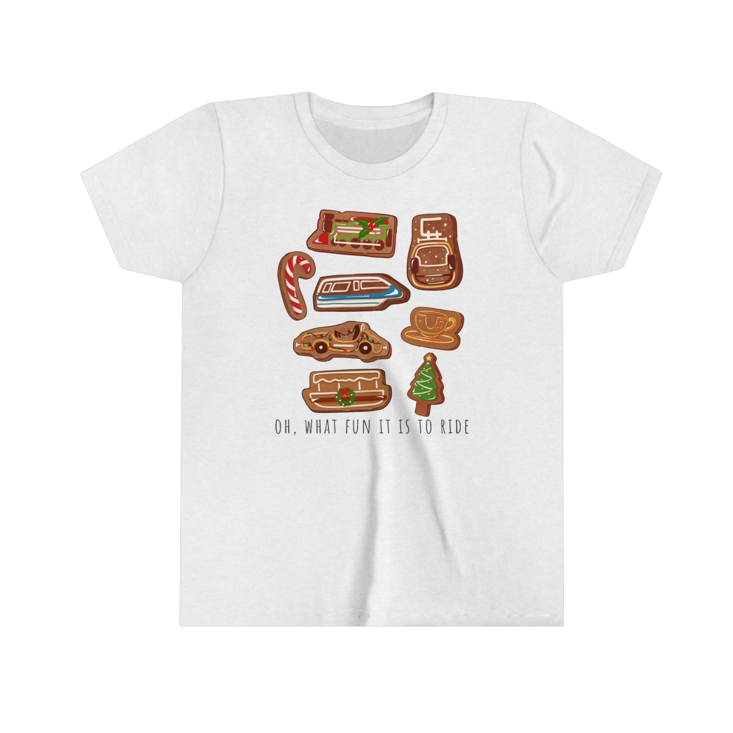 Oh What Fun it is to Ride Youth Short Sleeve Tee Shirt