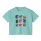 Magic Kingdom Vintage Stamps - Women's Boxy Tee