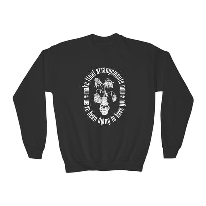 We've Been Dying to Have You - Haunted Mansion - Youth Crewneck Sweatshirt