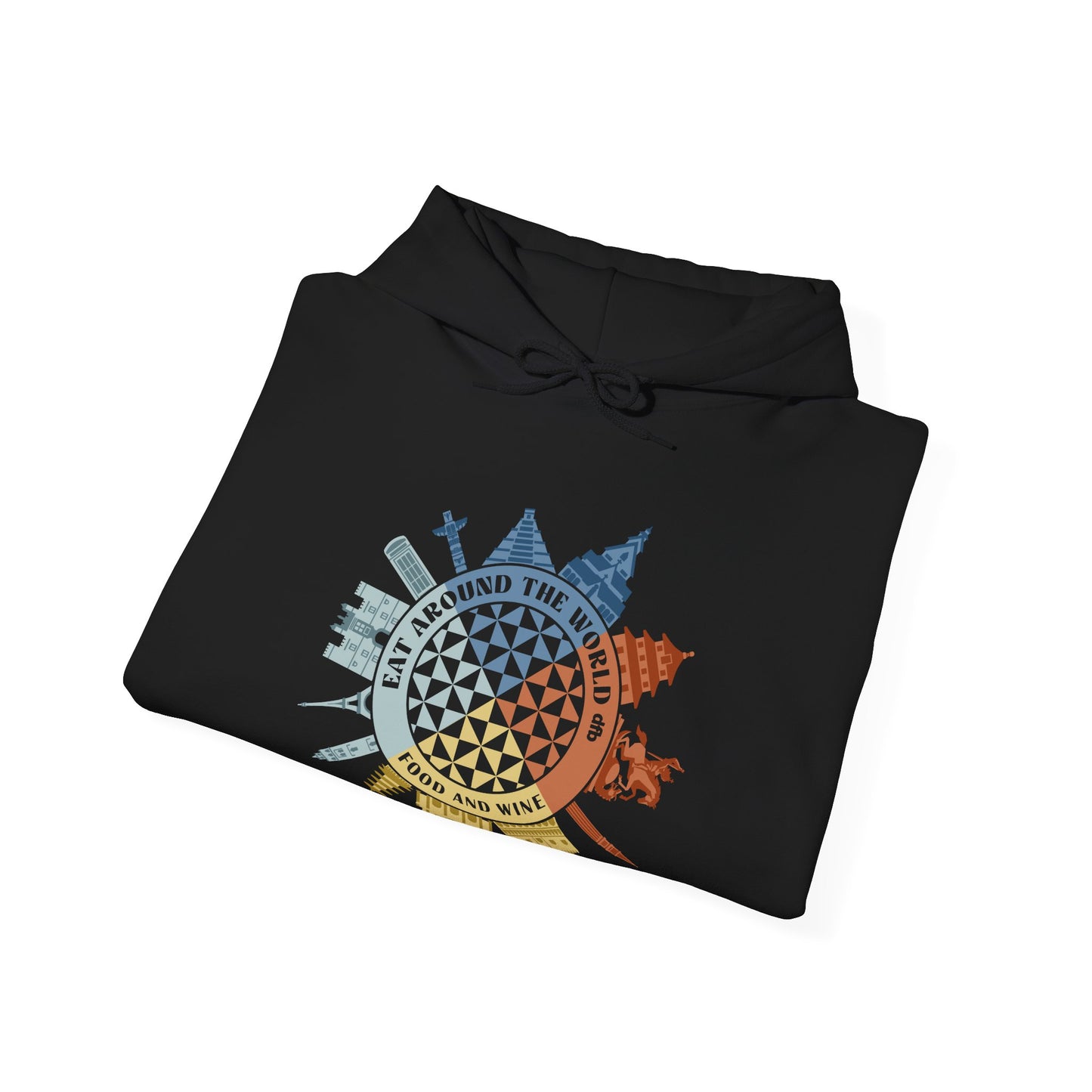 Food & Wine Compass -  Adult Hoodie Sweatshirt
