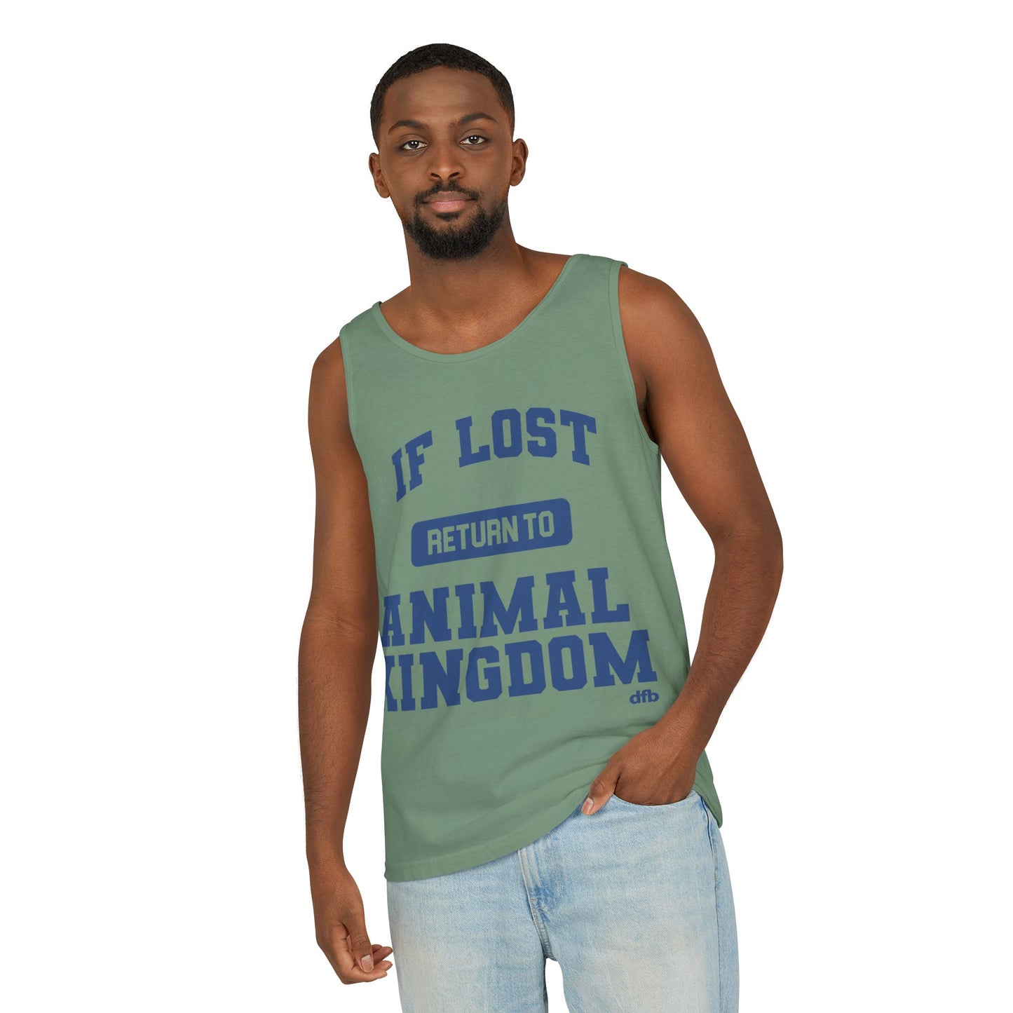 If Lost, Return to the Parks - Unisex Garment-Dyed Tank Top