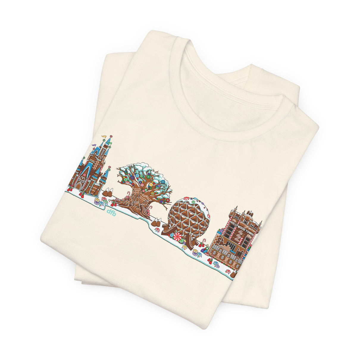 Gingerbread Park Icons - Adult Tee Shirt