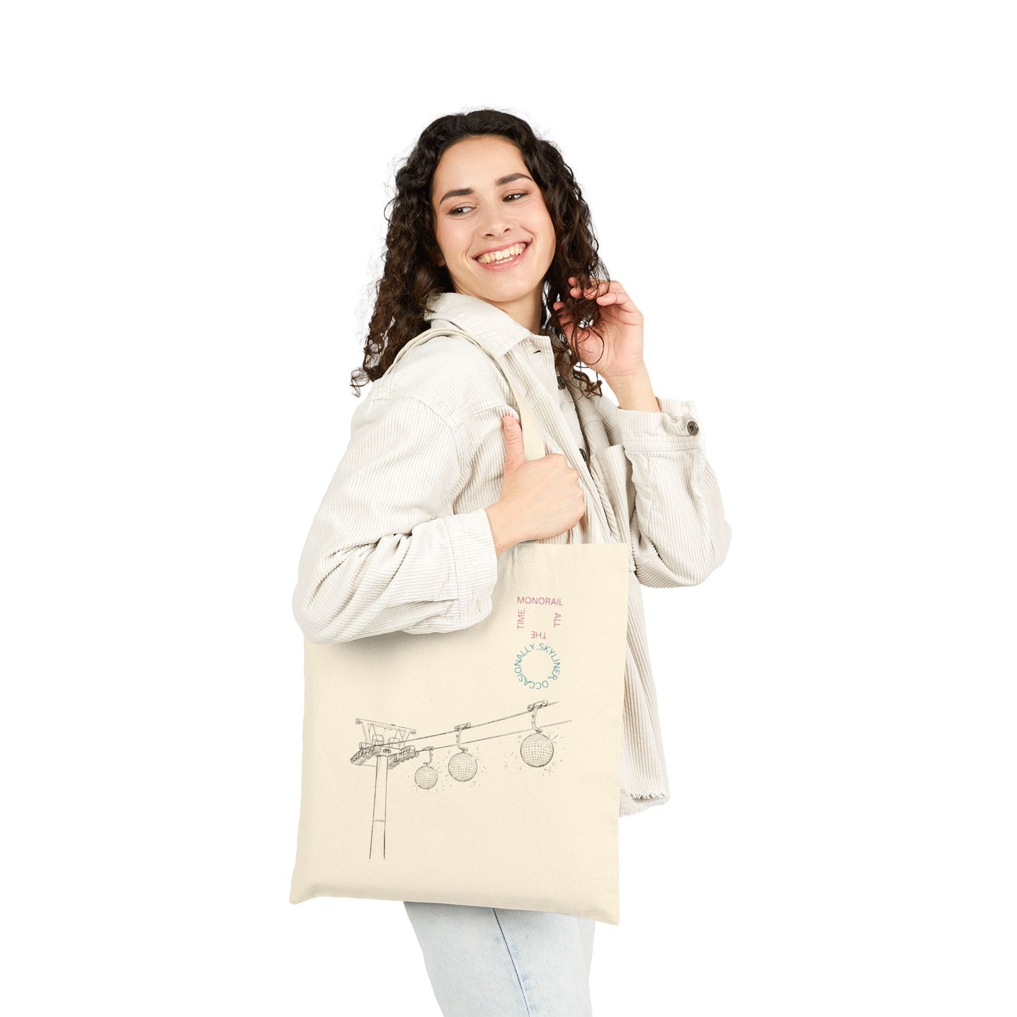 Monorail All The Time - Cotton Canvas Tote Bag