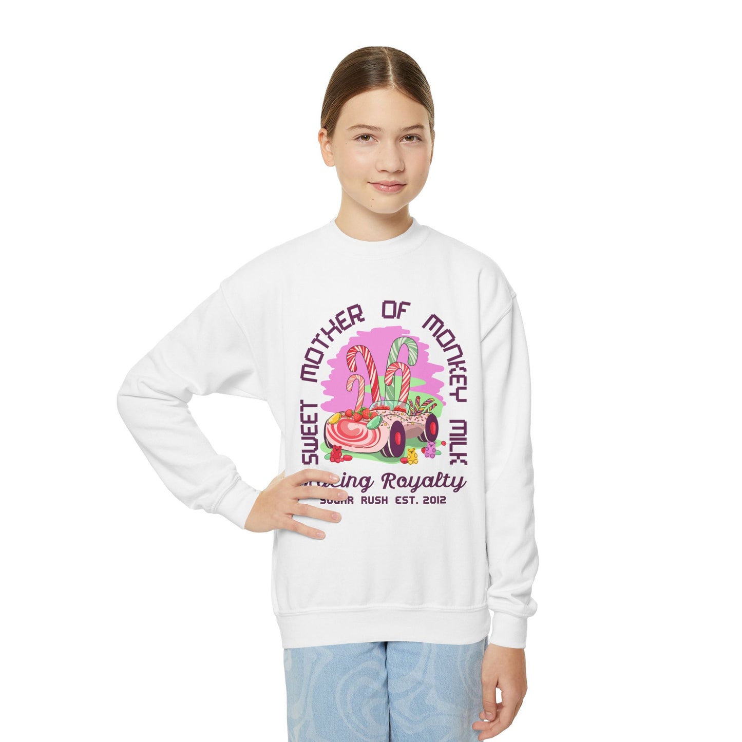 Vanellope von Schweetz - Racing Royalty - Youth Crewneck Sweatshirt