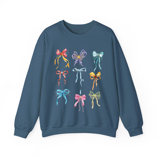 Bibbidi Bobbidi Bow- Princess Bows - Adult Crewneck Sweatshirt