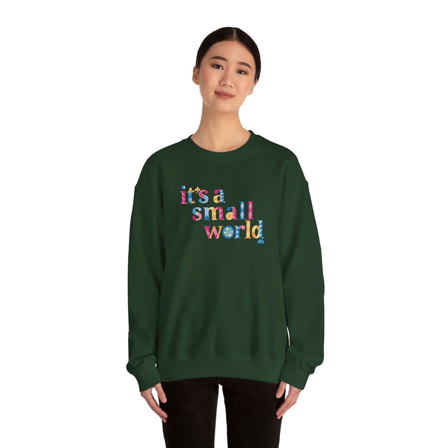 it's a small world - Adult Crewneck Sweatshirt