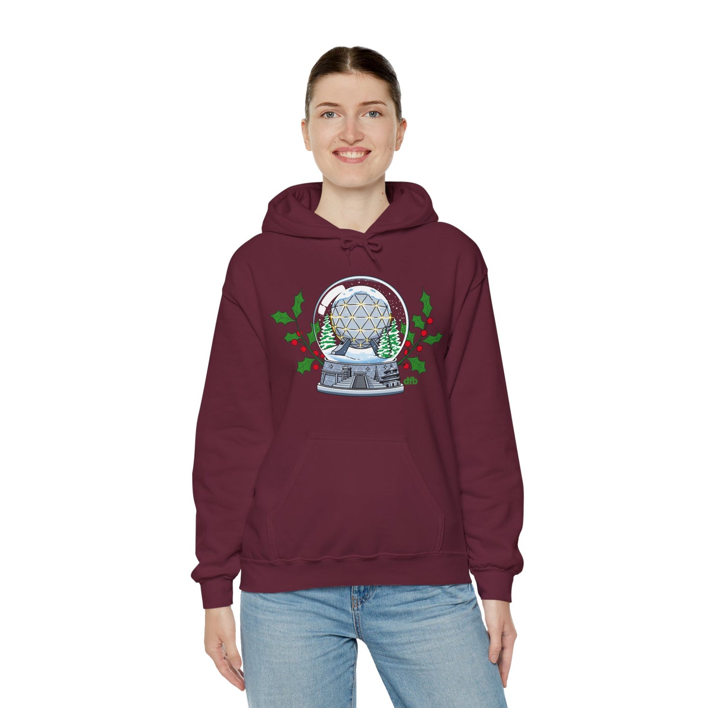 EPCOT Snowglobes -  Adult Hoodie Sweatshirt