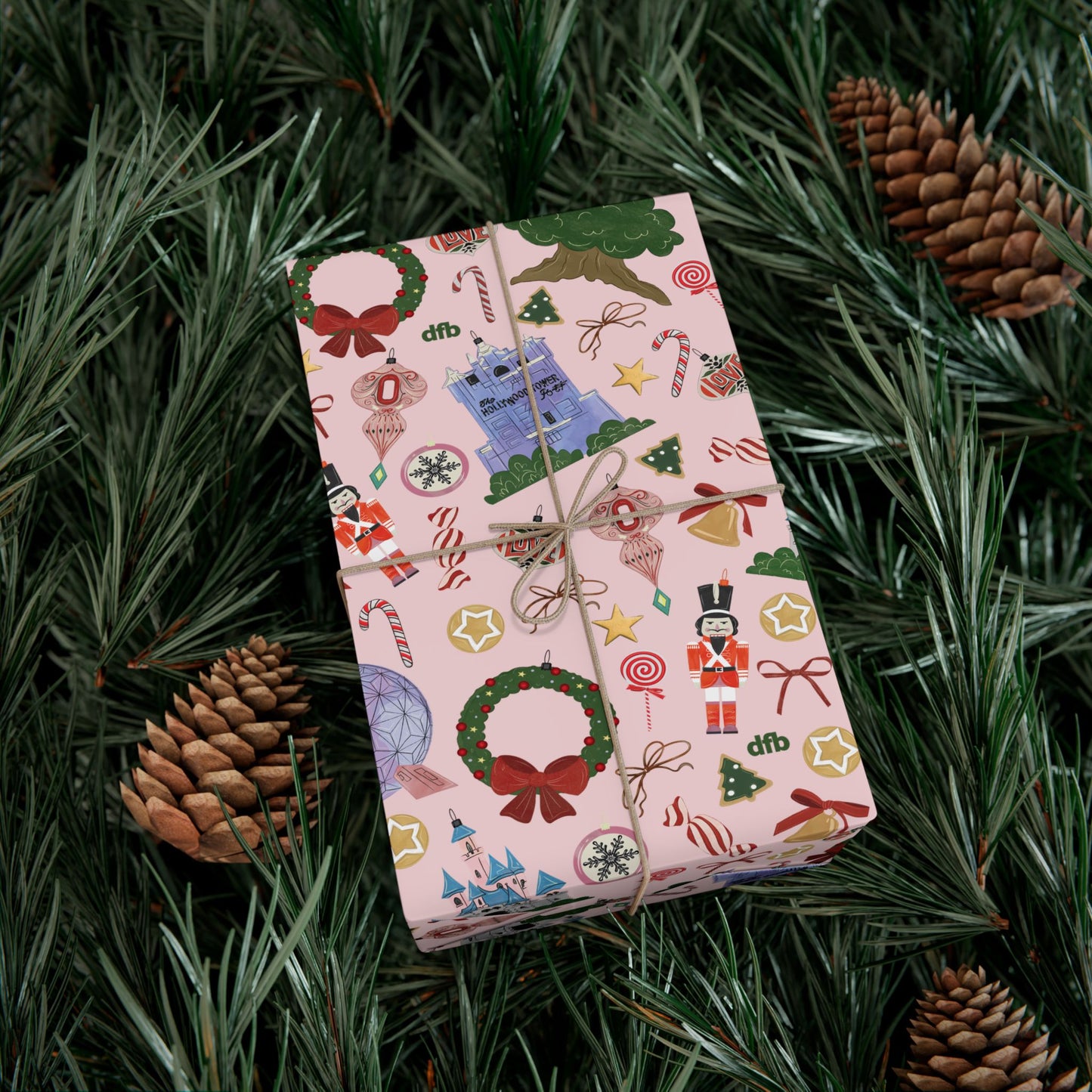 Park Icons Vintage Ornaments - Gift Wrap Papers