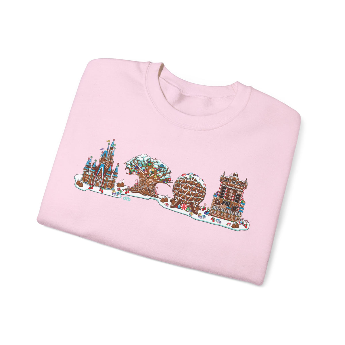 Gingerbread Park Icons - Adult Crewneck Sweatshirt