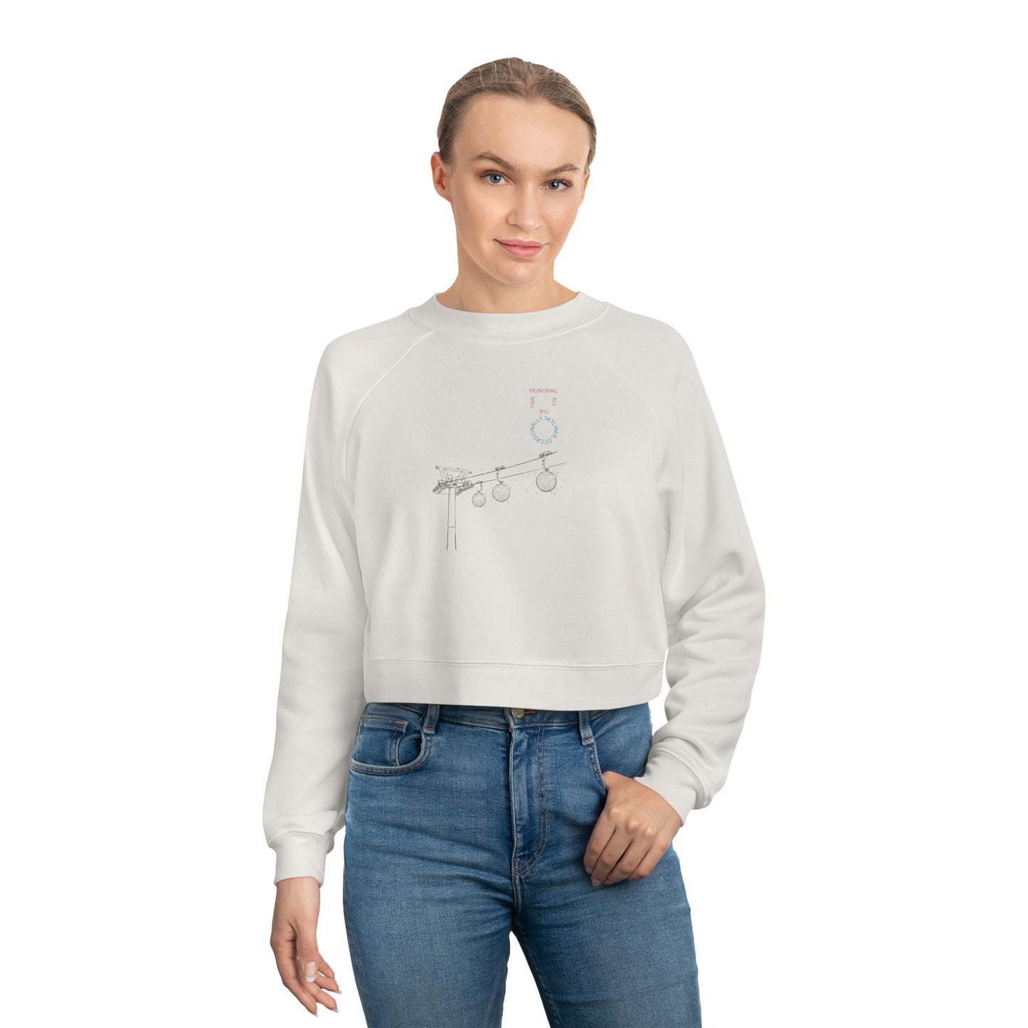 Monorail All The Time - Women's Cropped Fleece Pullover