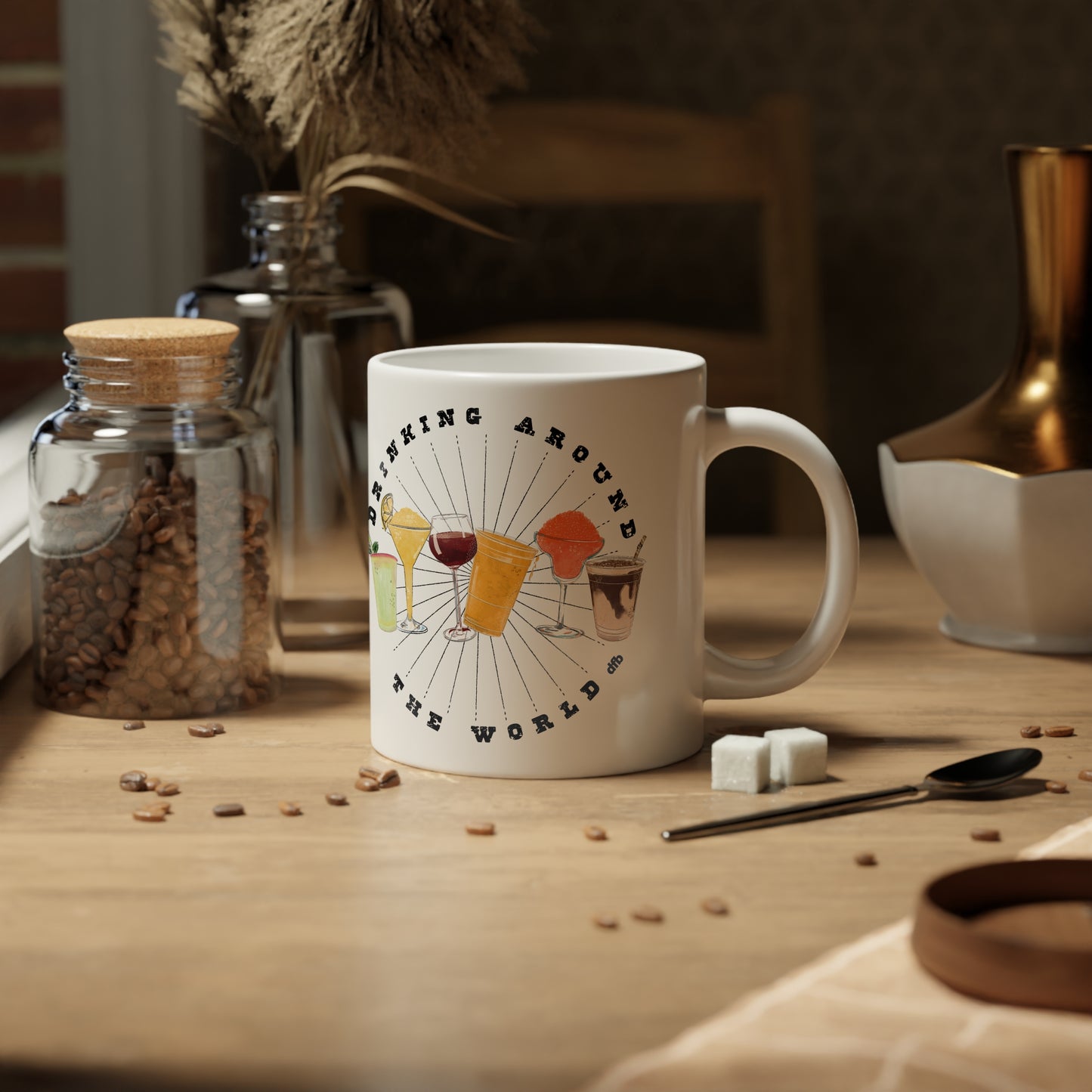 Drinking Around the World - Jumbo Mug, 20oz