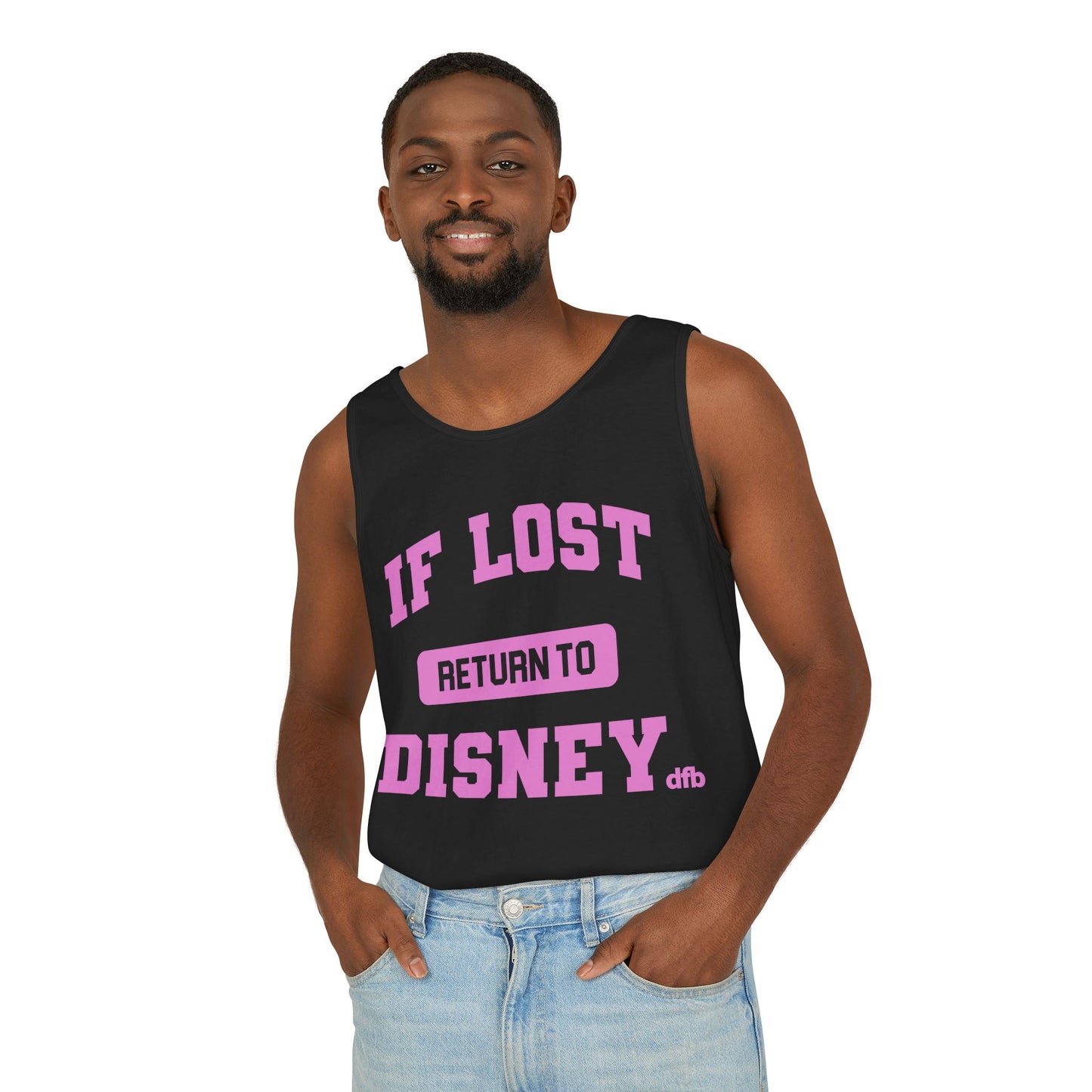 If Lost, Return to the Parks - Unisex Garment-Dyed Tank Top