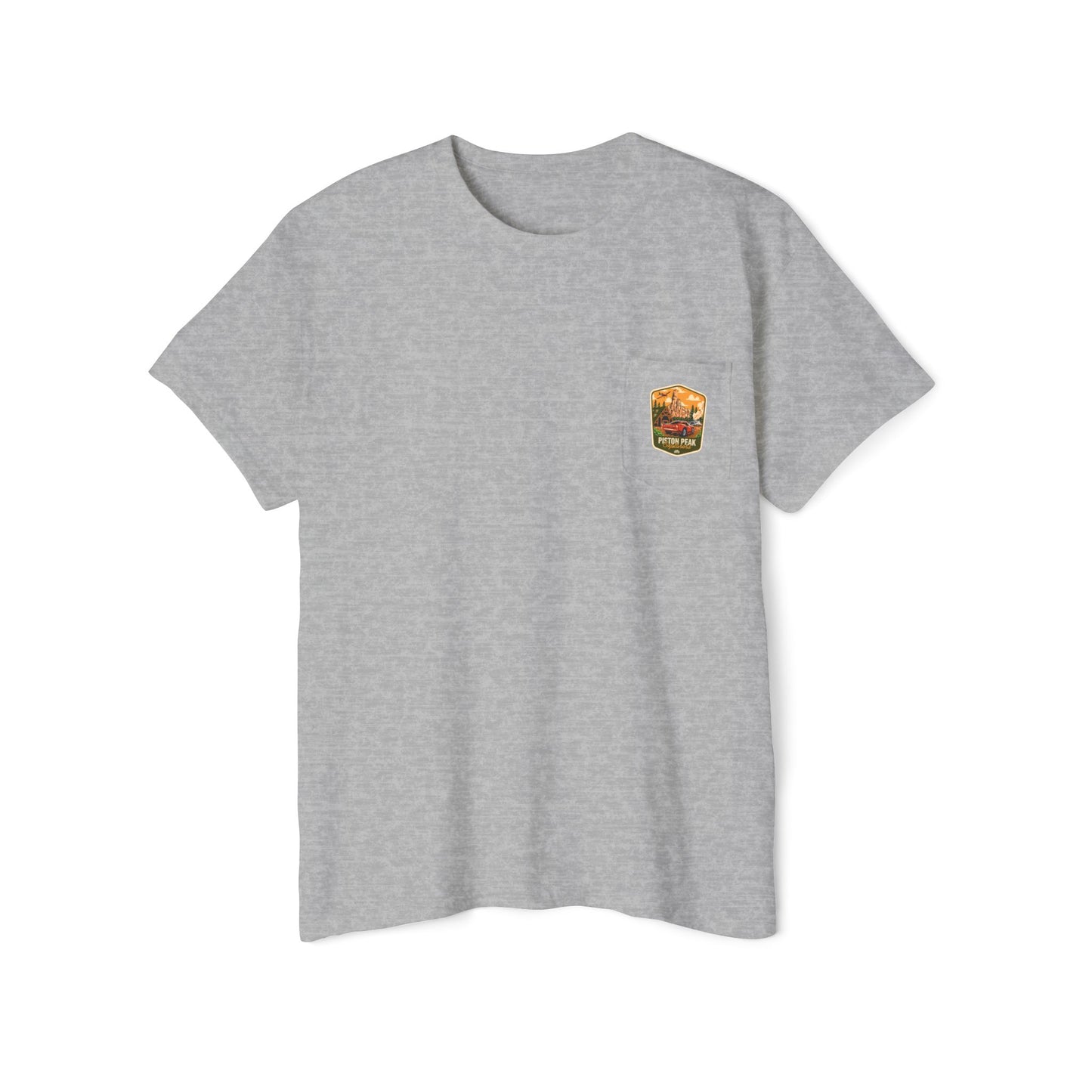 Piston Peak - Unisex Heavy Cotton Pocket Tee