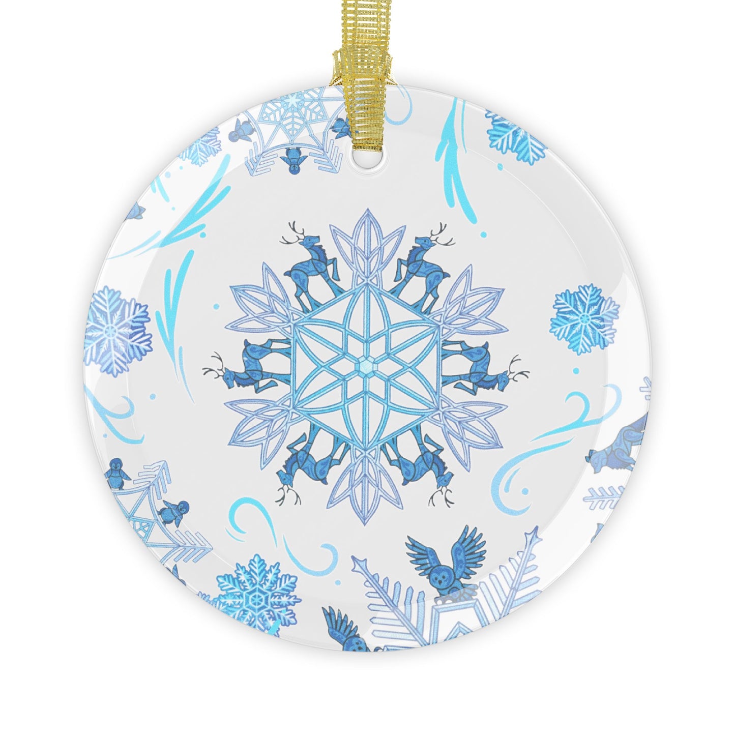 Reindeer - Merry Menagerie - Glass Ornaments