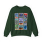 EPCOT Vintage Stamps - Adult Crewneck Sweatshirt