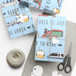 Ready to Ride, Light Blue Background - Gift Wrap Papers
