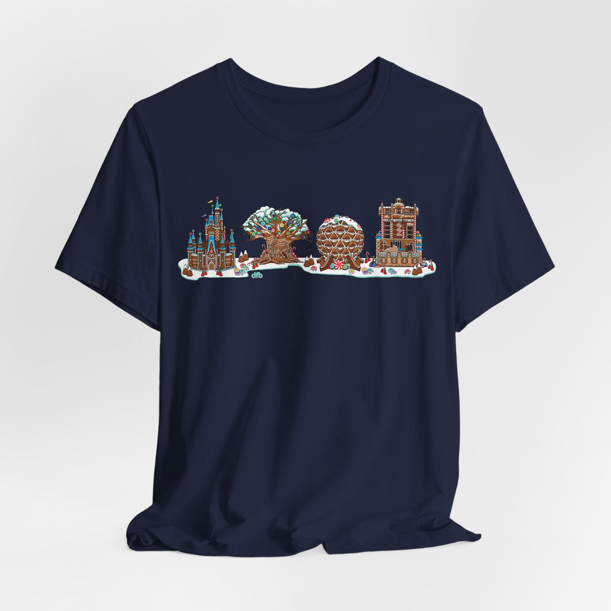Gingerbread Park Icons - Adult Tee Shirt