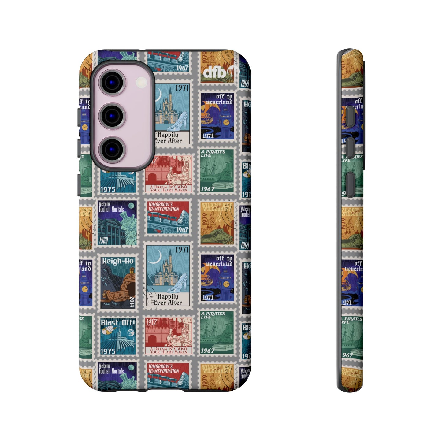 Magic Kingdom Vintage Stamps - Samsung Galaxy & Google Pixel Phone Case