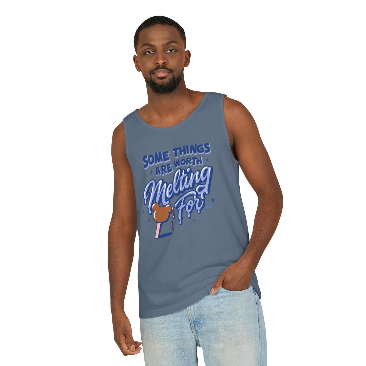 Some Things Are Worth Melting For - Unisex Garment-Dyed Tank Top