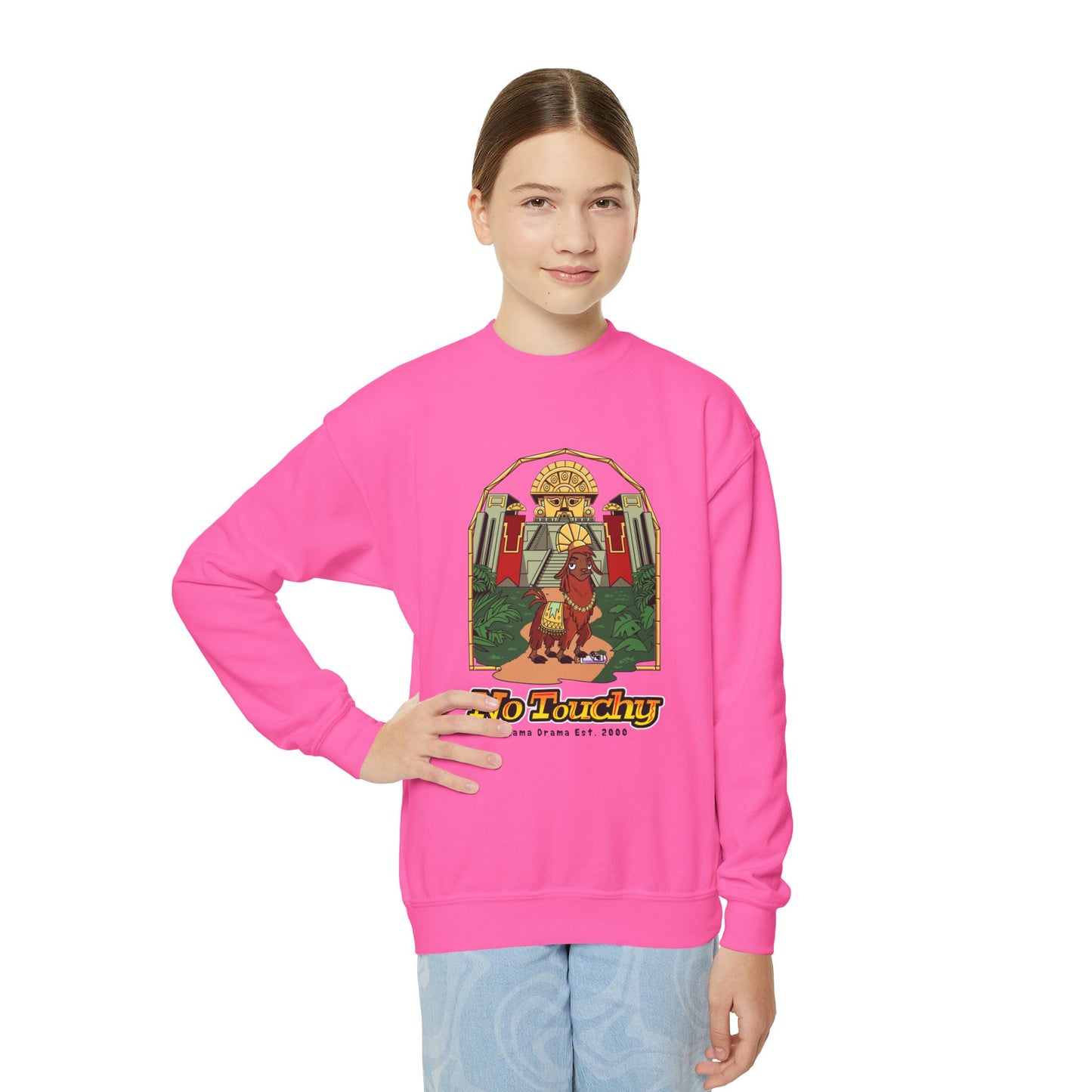 No Touchy - Emperor's New Groove - Youth Crewneck Sweatshirt