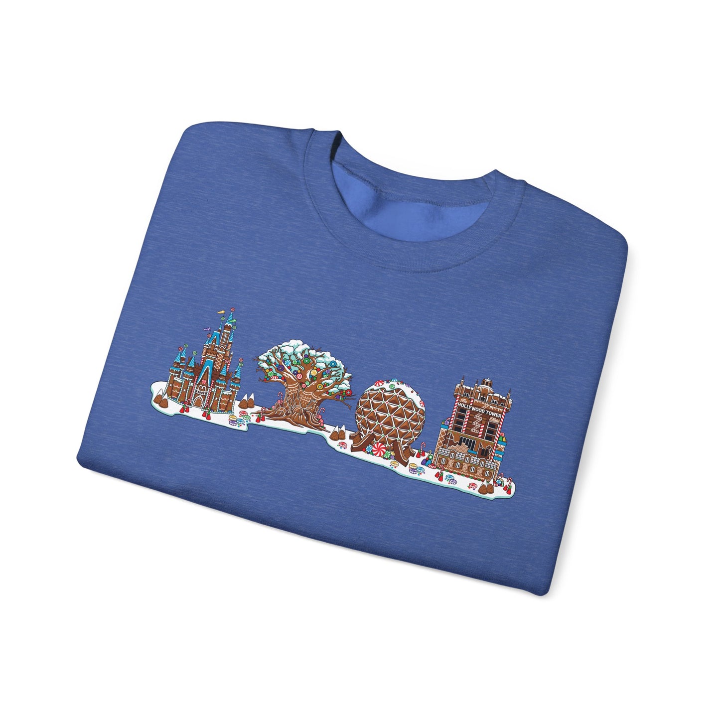 Gingerbread Park Icons - Adult Crewneck Sweatshirt