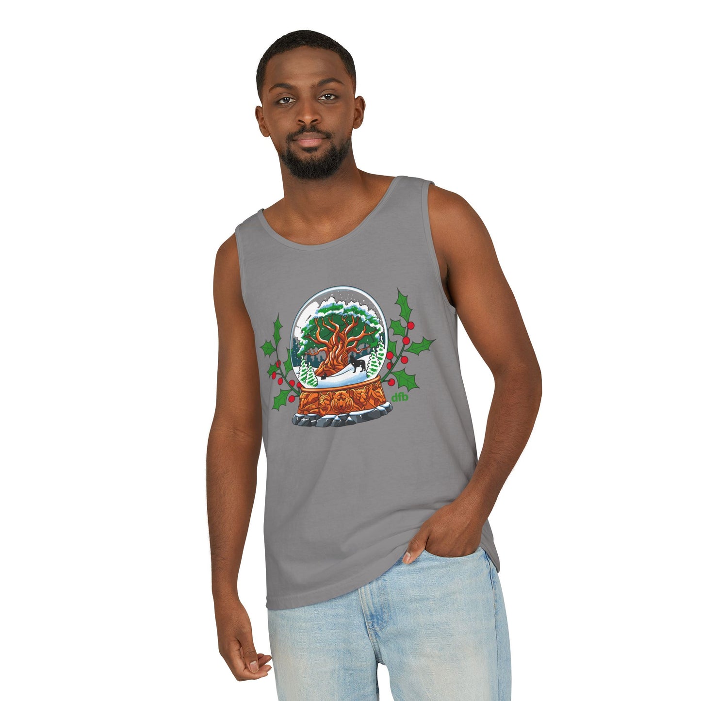 Animal Kingdom Snowglobes - Unisex Garment-Dyed Tank Top