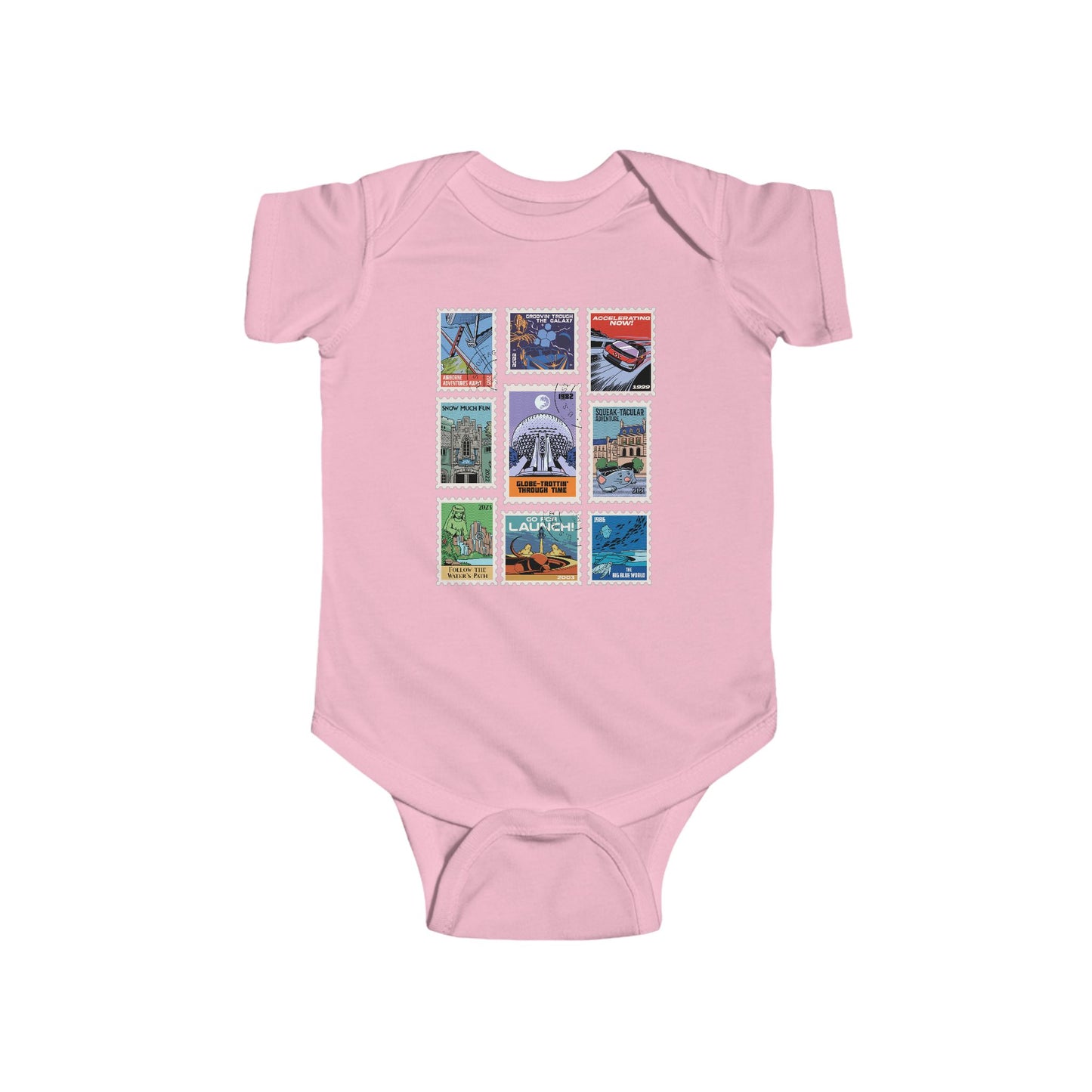 EPCOT Vintage Stamps - Baby Onesie