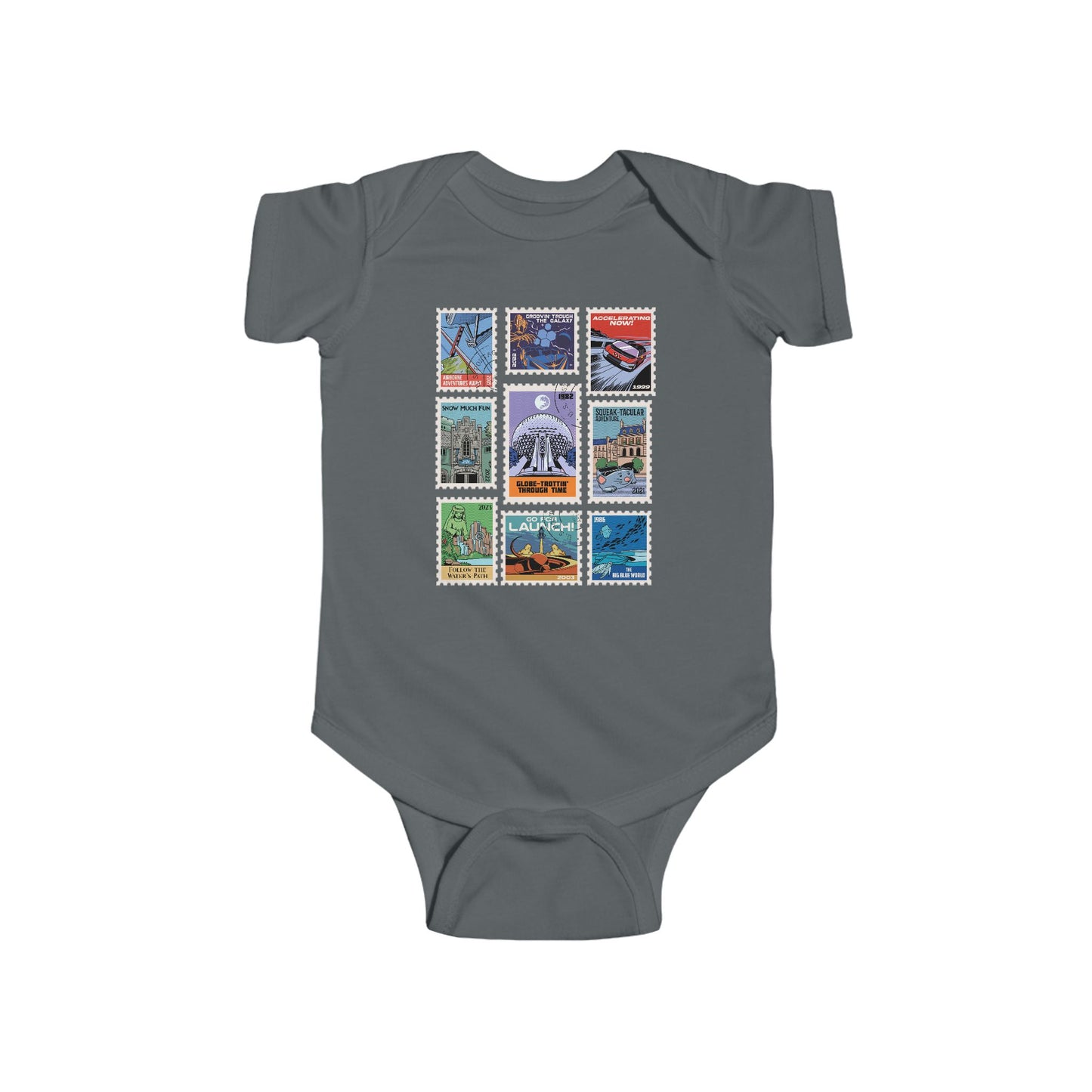 EPCOT Vintage Stamps - Baby Onesie