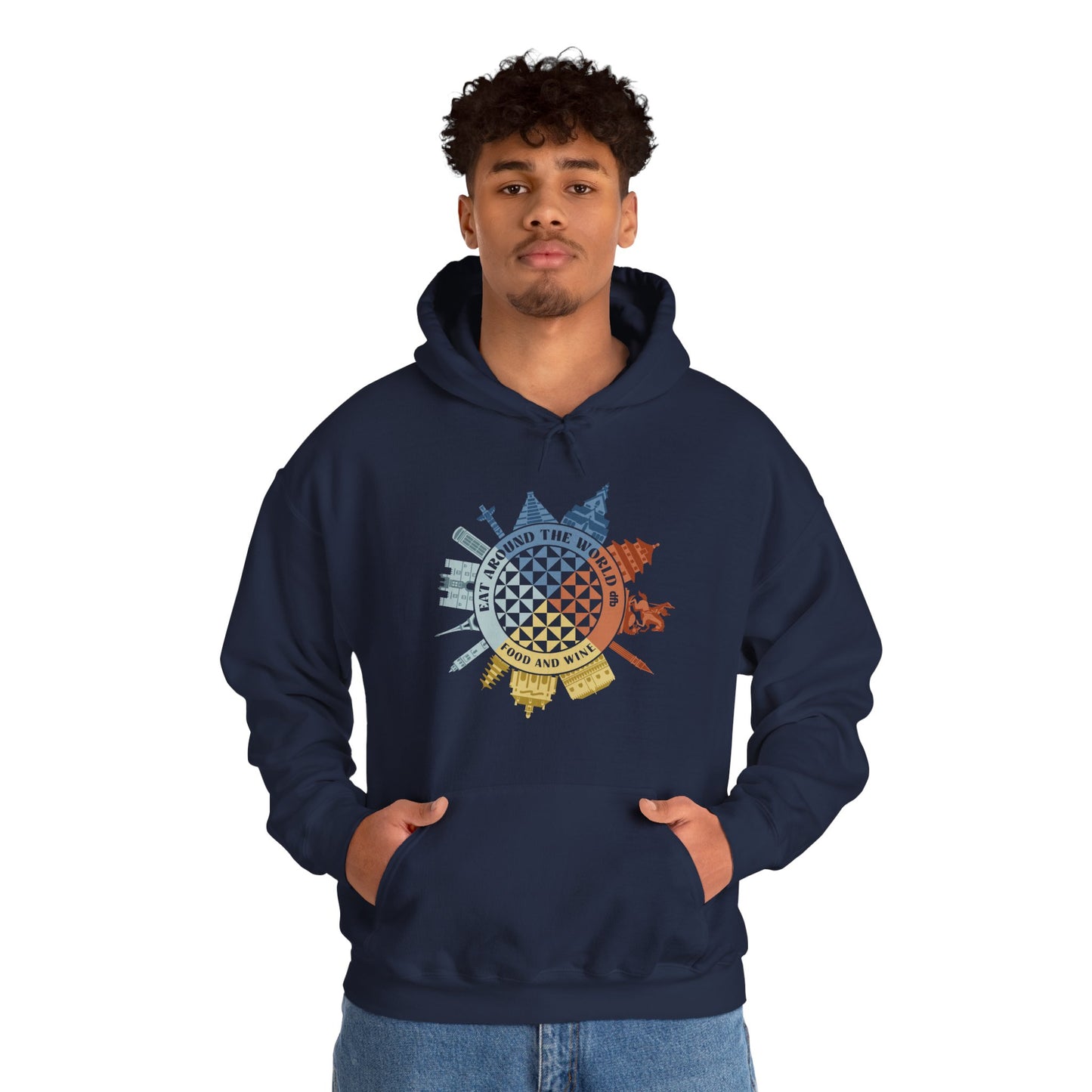 Food & Wine Compass -  Adult Hoodie Sweatshirt