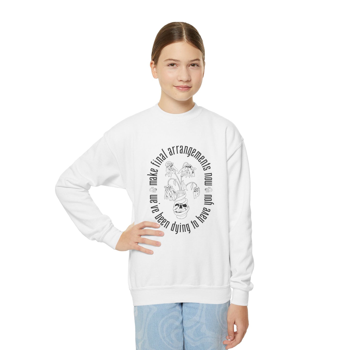 We've Been Dying to Have You - Haunted Mansion - Youth Crewneck Sweatshirt