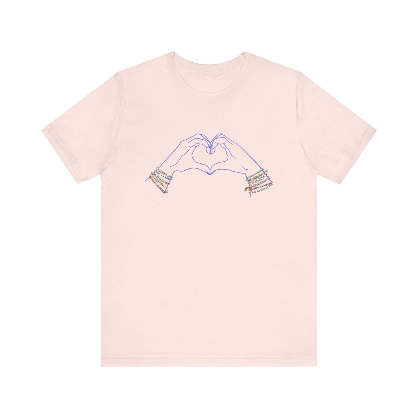 Heart Hands Friendship Bracelets - Adult Tee Shirt