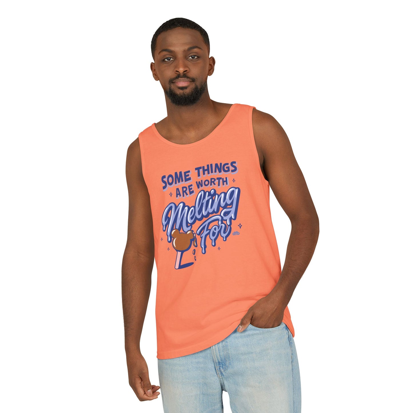 Some Things Are Worth Melting For - Unisex Garment-Dyed Tank Top