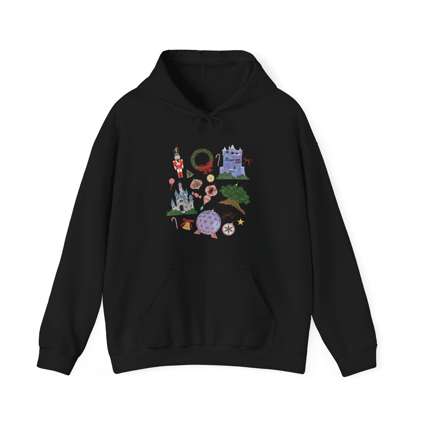 Park Icons Vintage Ornaments - Adult Hoodie Sweatshirt