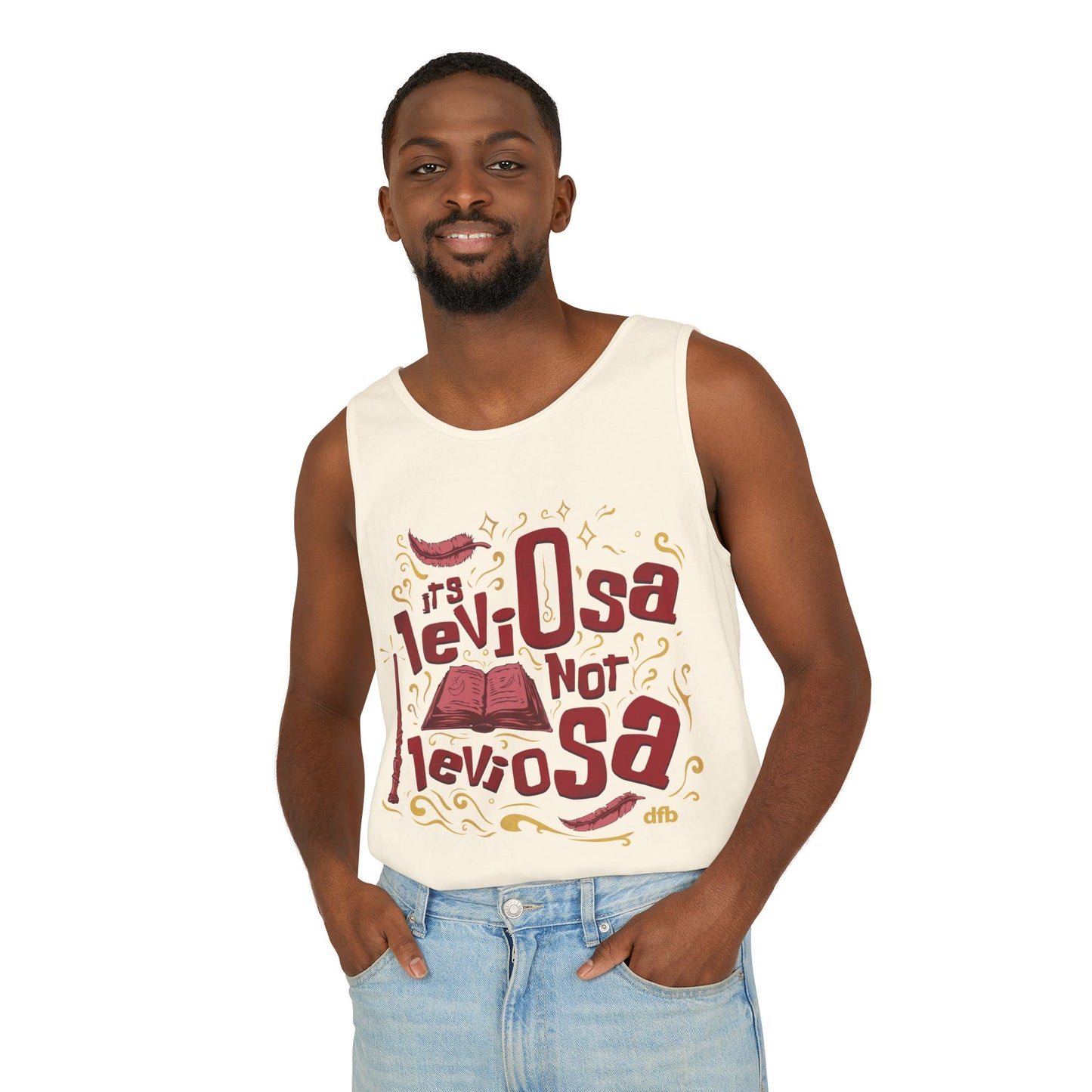 Hermione Quote - Unisex Garment-Dyed Tank Top