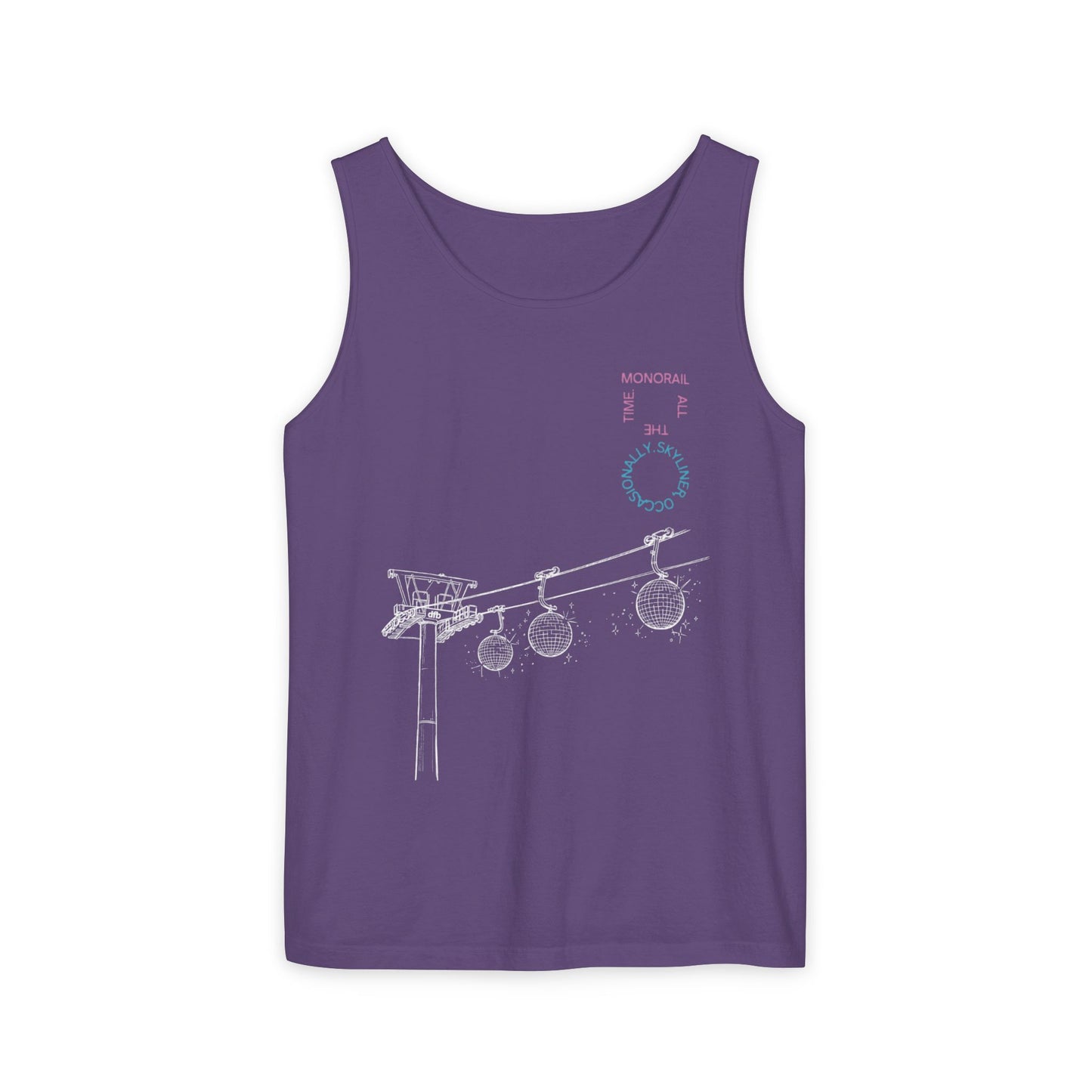 Monorail All The Time - Unisex Garment-Dyed Tank Top