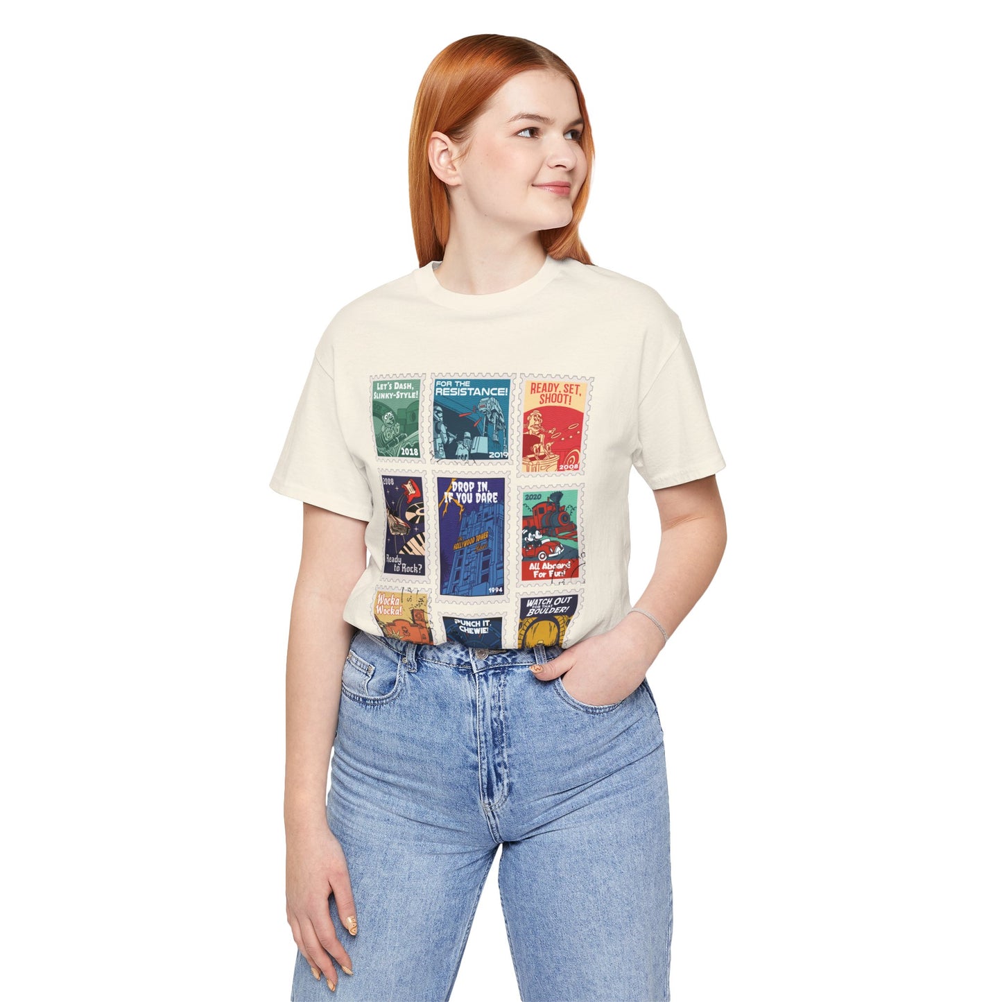 Hollywood Studios Vintage Stamps - Adult Tee Shirt