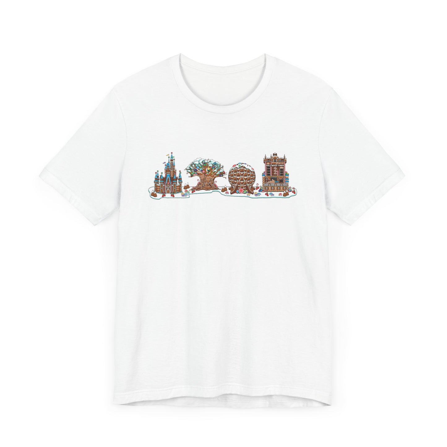 Gingerbread Park Icons - Adult Tee Shirt