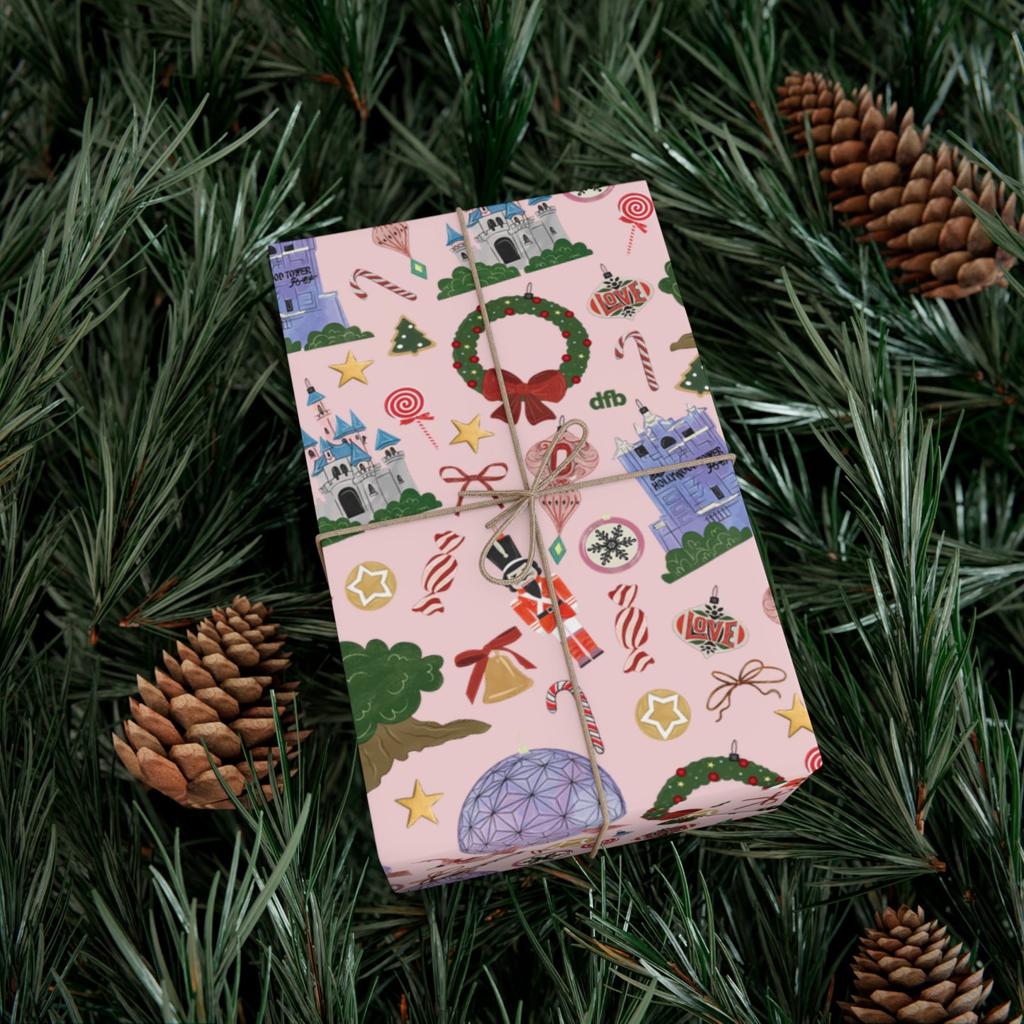 Park Icons Vintage Ornaments - Gift Wrap Papers