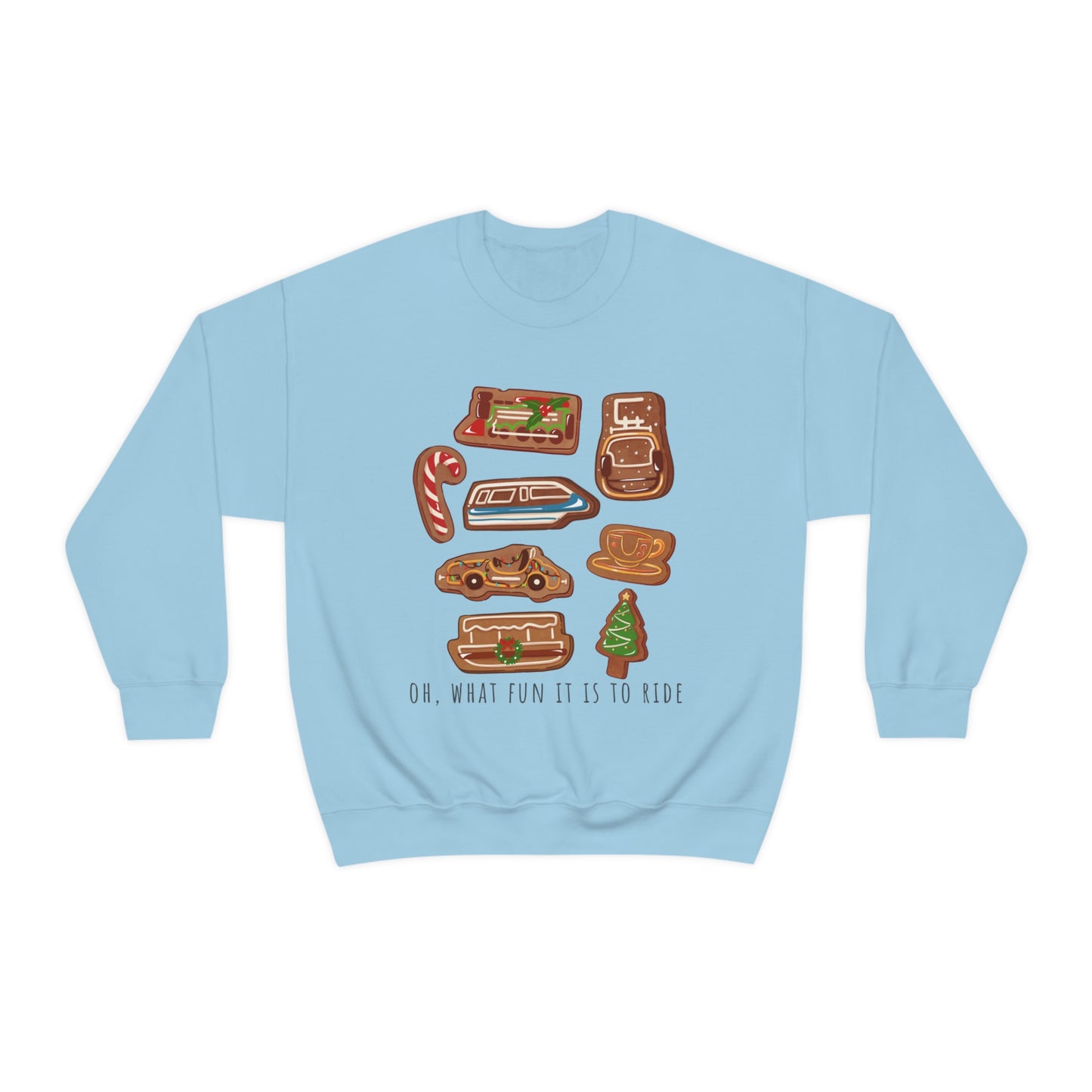 Oh What Fun it is to Ride - Adult Crewneck Sweatshirt