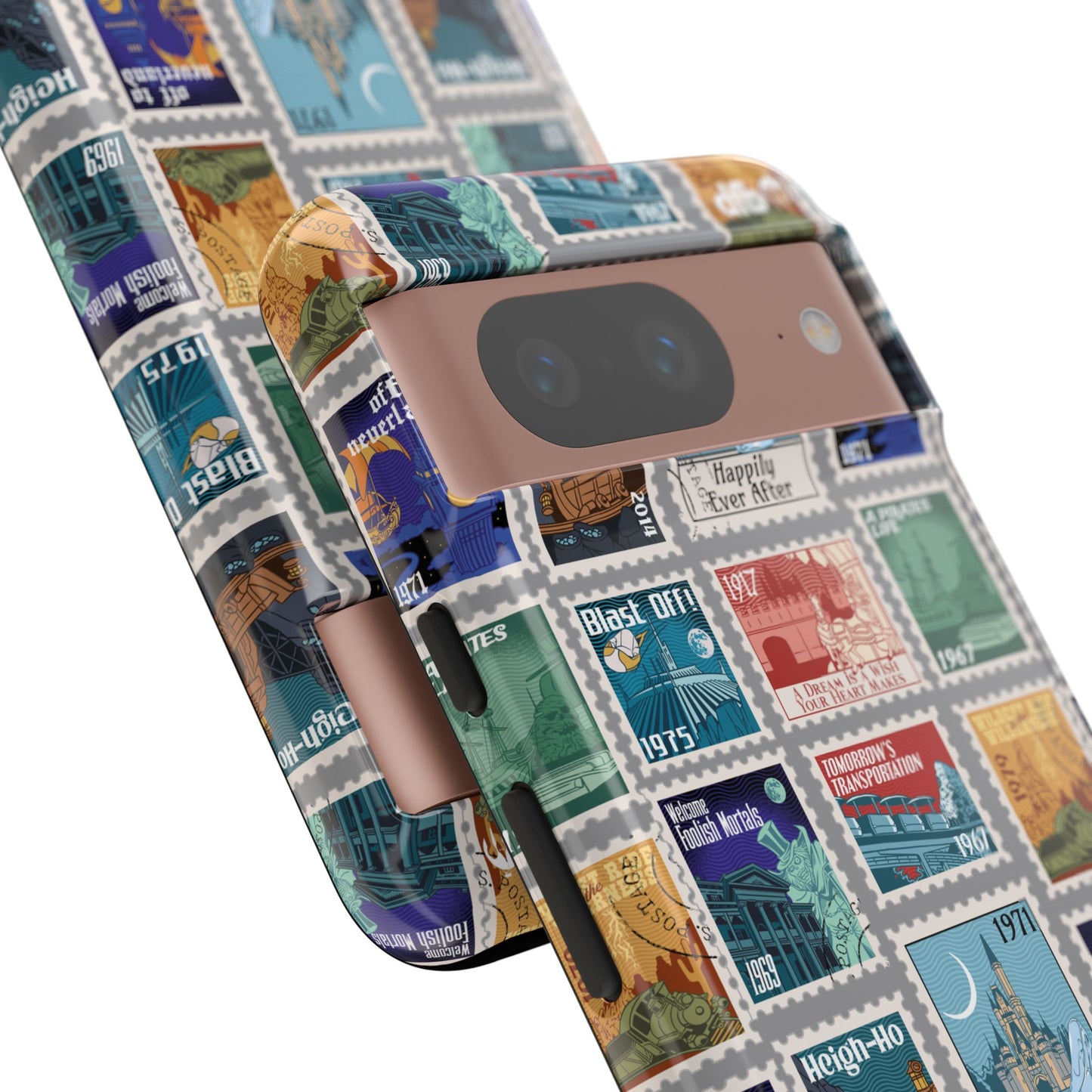 Magic Kingdom Vintage Stamps - Samsung Galaxy & Google Pixel Phone Case