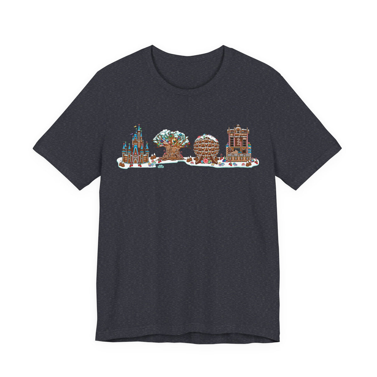 Gingerbread Park Icons - Adult Tee Shirt
