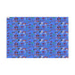 Bad to the Bow, Villains Bows, Cornflower Blue Background - Gift Wrap Papers