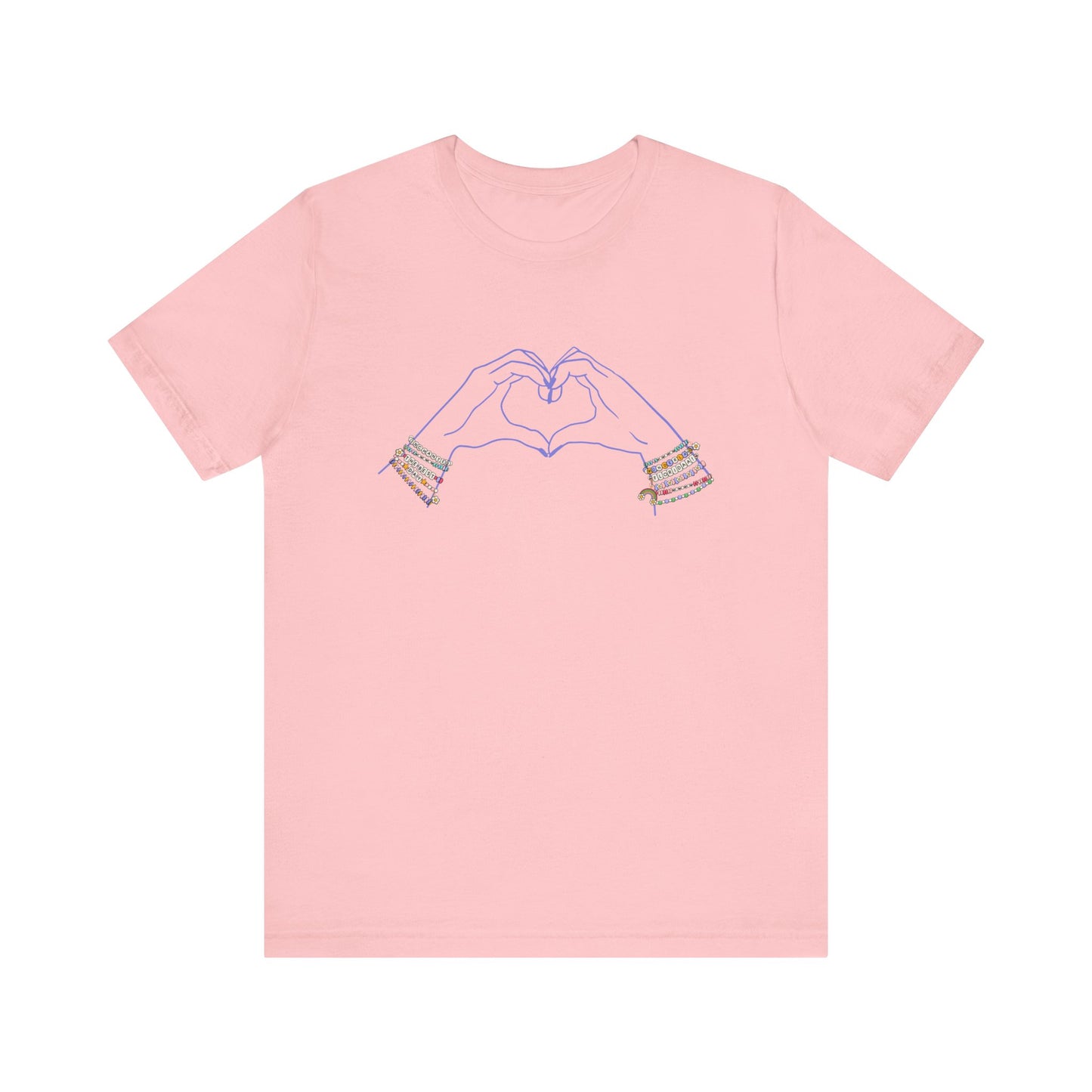 Heart Hands Friendship Bracelets - Adult Tee Shirt