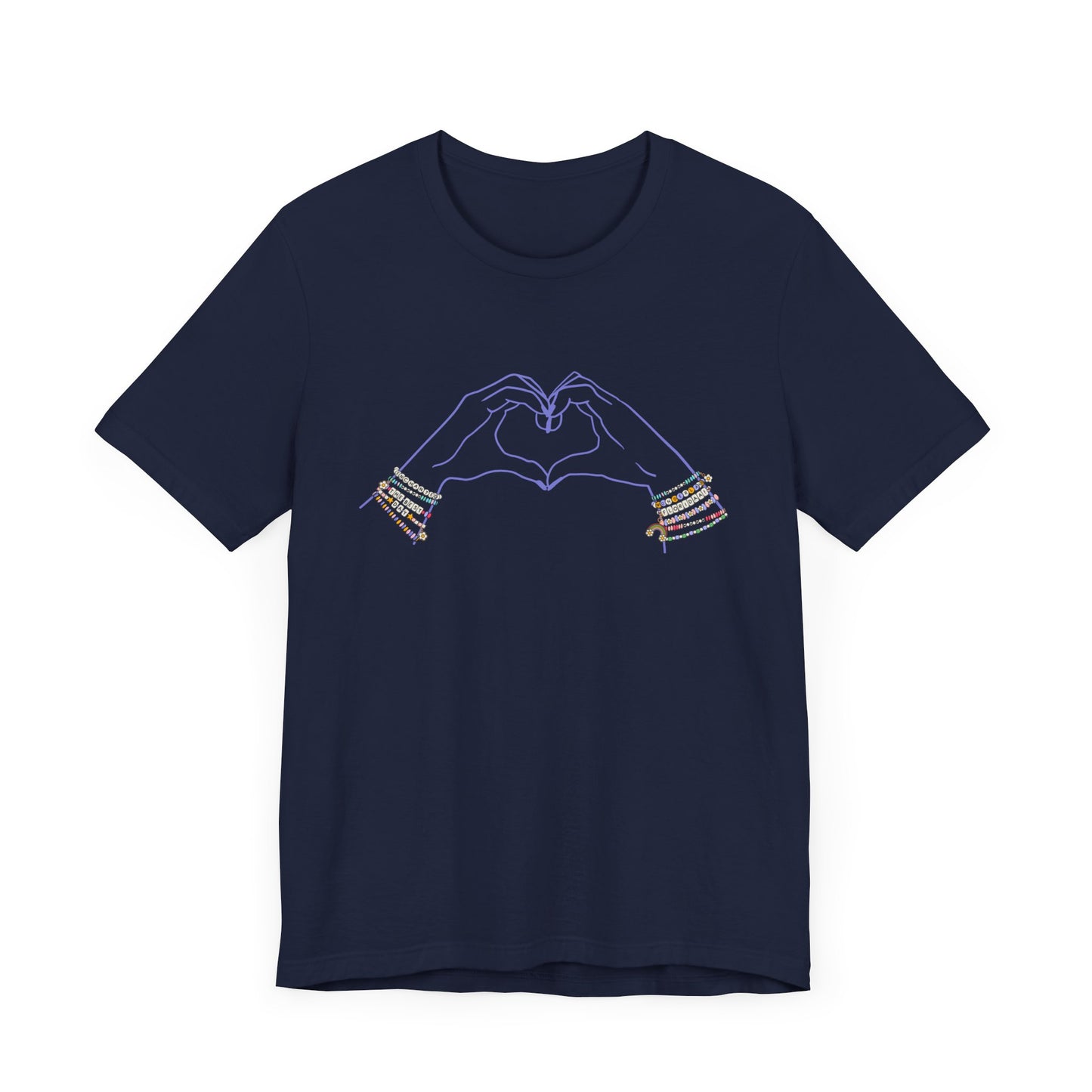 Heart Hands Friendship Bracelets - Adult Tee Shirt