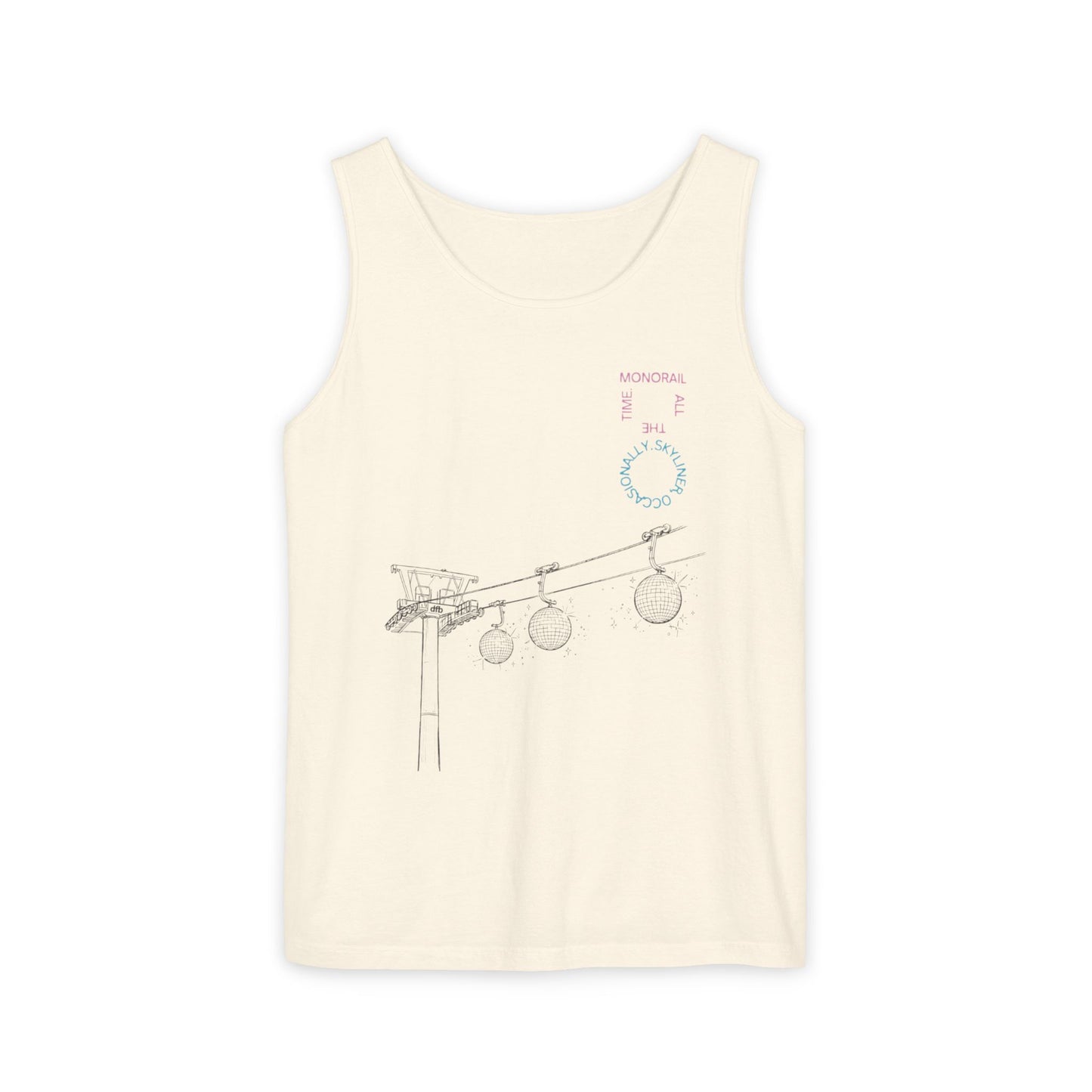 Monorail All The Time - Unisex Garment-Dyed Tank Top
